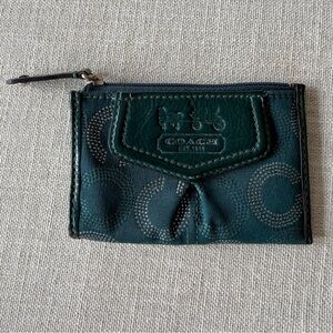Coach Madison Mini Wallet Coin Purse Teal Metallic C Fabric
Y2K ID Holder